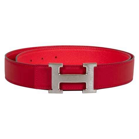 hermes red leather belts.